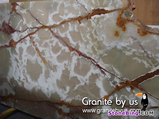 Light Green Onyx Slab