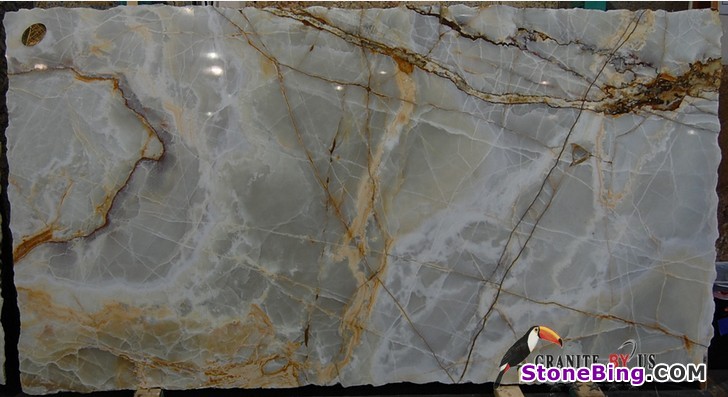 Thunder White Onyx Slab