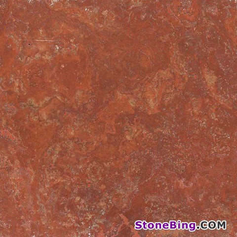 Persian Red Travertine cross cut