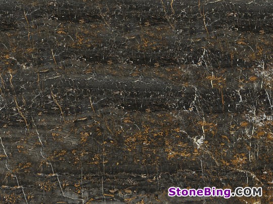 Ebony Gold Marble Tile
