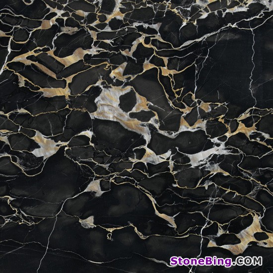 Nero Portoro Marble Tile