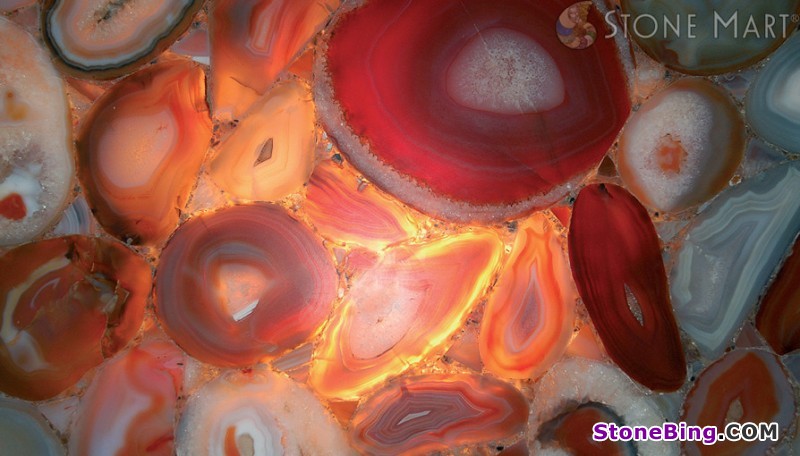 Red Agate Semi-precious Stone