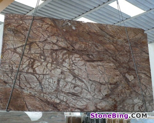 Forest Brown Marble Slab