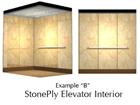 Panels with Aluminum Honeycomb Installed in Elevator Interior