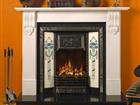 Costa Blanca Limestone Fireplace 1