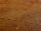 Cross-cut red travertine