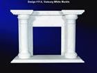 White Marble Fireplace