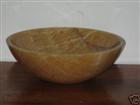 Honey onyx vessel sink