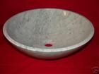 Carara White Marble vessel sink