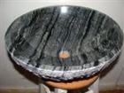 Lunar granite round vessel natural sink