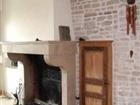 Burgundy fireplace