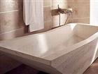 Sailing Bathtub in White Travertine