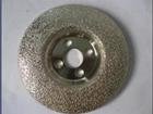 Vacuum brazed diamond cup wheels with flange