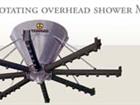 Rotating overhead shower Medusa