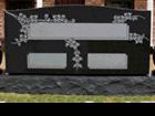 Monument - jet black granite